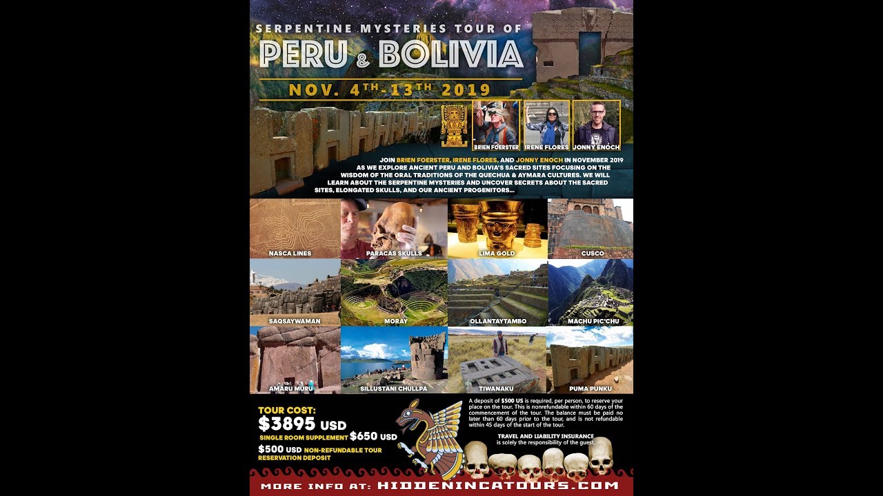Lost Ancient Technology And Serpentine Mysteries Tour Of Peru And Bolivia November 2019