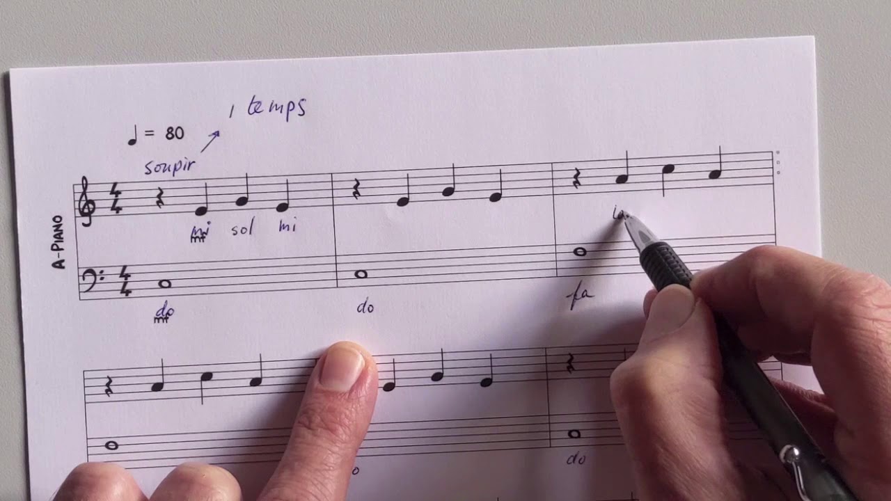 Déchiffrer une partition II