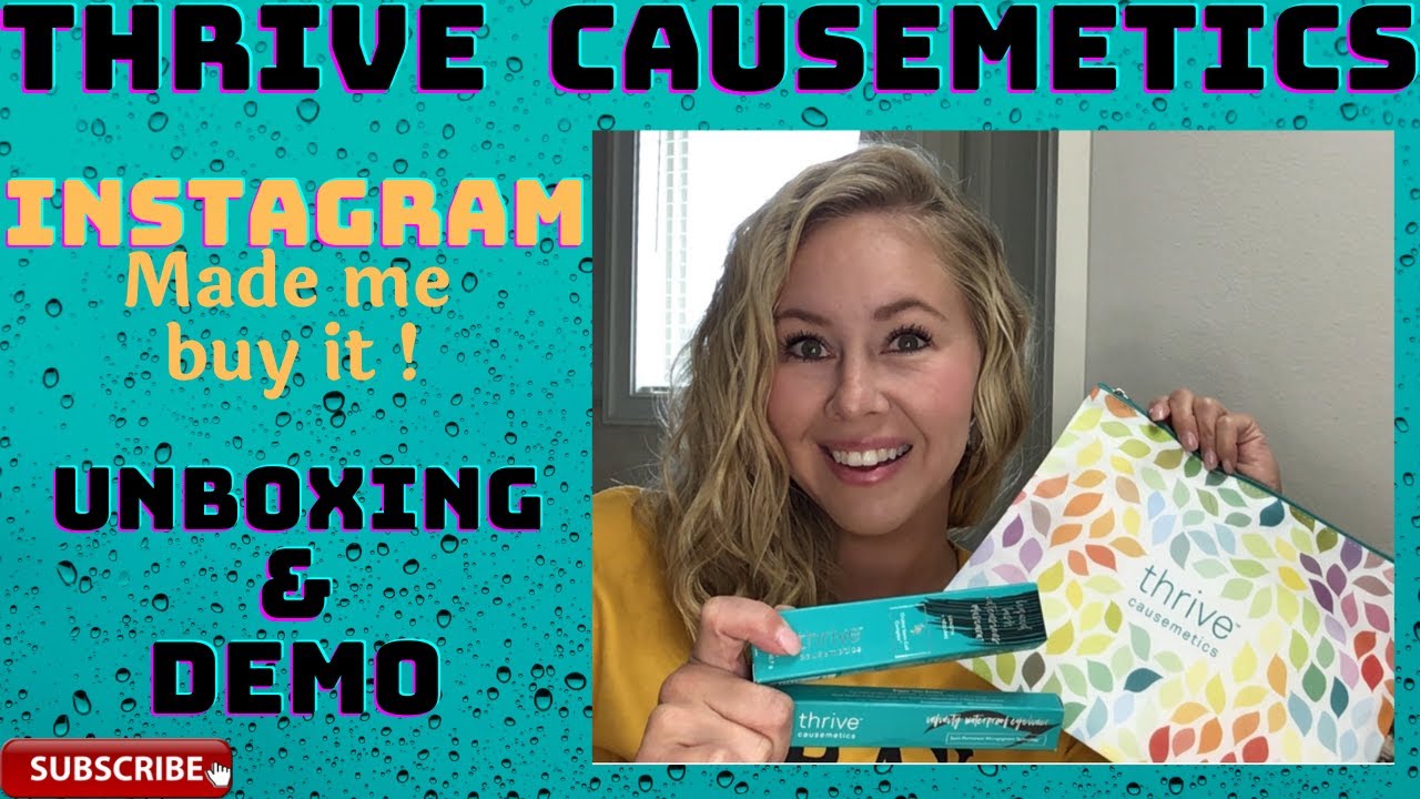 Thrive Causemetics Mascara and Eyeliner Demo and wear test! YouTube
