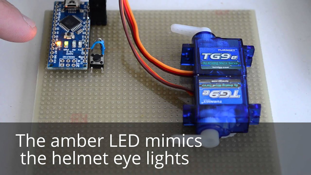 Iron Man Faceplate Arduino test - YouTube