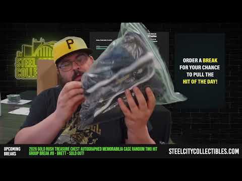2026 Gold Rush Treasure Chest Autographed Memorabilia Case Random Two Hit Group Break #8 - Brett