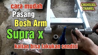 Easy way to install bushing arm Supra X, Honda C Series
