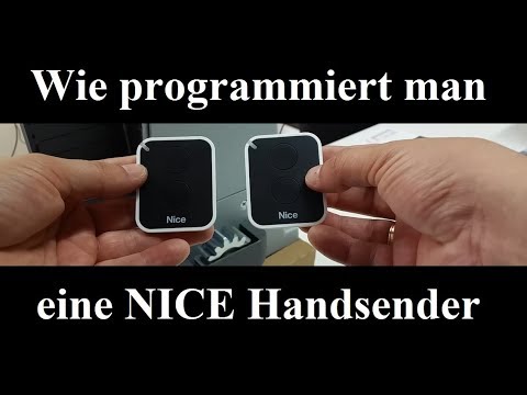 |NICE| Wie programmiert man eine Handsender | 433,92 MHz | TUTORIALS | die erste Methode |