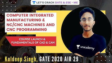 L1 | CIM (CAD,CAM) & NC/CNC Machines and CNC Programming | Fundamentals of CAD & CAM | Kuldeep Singh