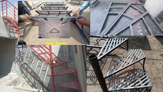 how to make metal stairs | steel stair | metal stair construction | fabrication metal stairs | abdul