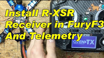 Install Frsky R-XSR Receiver and Telemetry, Fury F3 OSD Board Diatone a