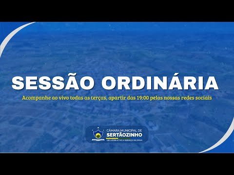 Transmissão da Sessão Ordinária dia 11/11/2025