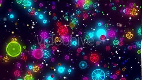 Circles Neon Colorful Background | Motion Graphics - Envato elements
