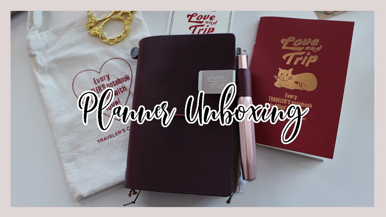 Traveler's Company Passport Love and Trip Traveler's Notebook Unboxing and Setup  | Ana Jolene