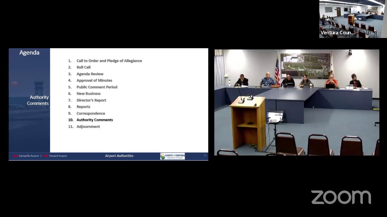 Camarillo Airport Authority & Oxnard Airport Authority Meeting