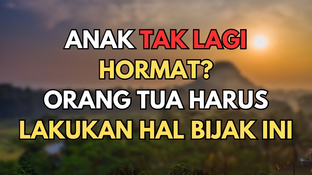 Ketika Anak Tak Lagi Hormat, Jangan Marah! Ini Cara Bijak Orang Tua di Usia Senja
