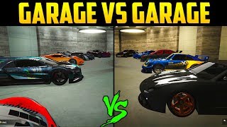 GTA ONLINE "20 CAR GARAGE VS GARAGE" (Best Garage Competition)