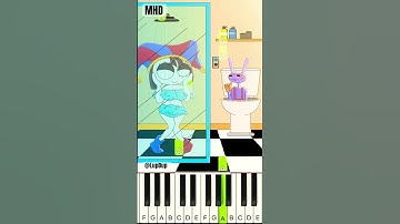 When Pomni Take a Bath @lupdup - Piano Tutorial