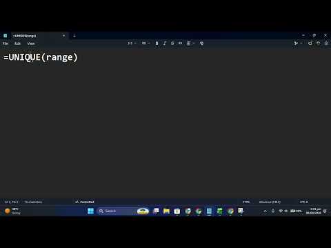 How to Use the UNIQUE Function in Google Sheets