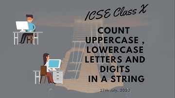 String Related Programs: Count Uppercase, Lowercase letters and Digits in a String