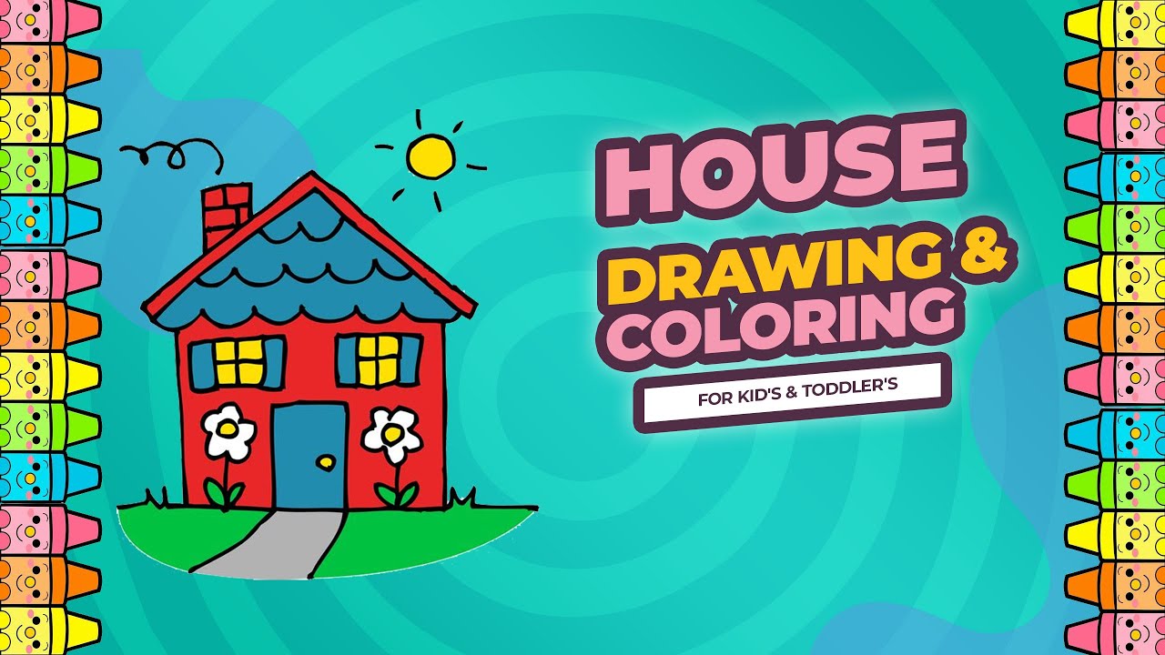 How to Draw House for Easy Step by Step - YouTube