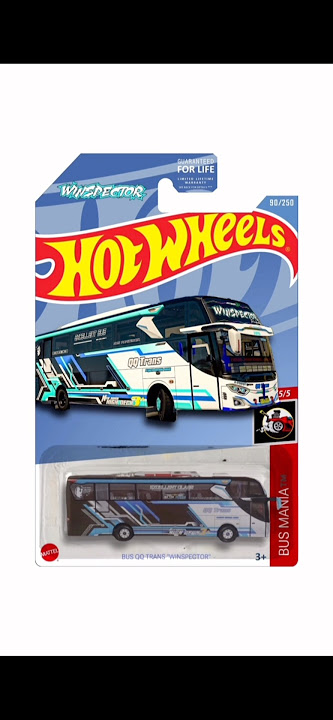 HOTWHEELS BUS WINSPECTOR QQ TRANS #requested #hotwheels #busmania