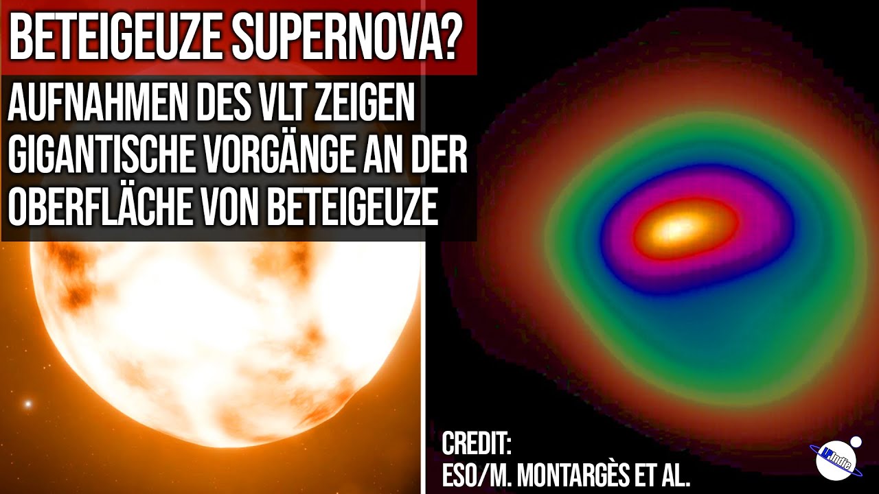 ⁣Beteigeuze Supernova? - Aufnahmen des VLT zeigen gigantische Vorgänge auf dem Stern