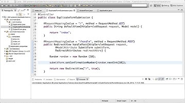 Screencast #35: Prevent duplicate form submissions spring MVC