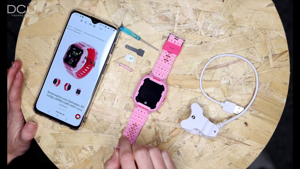 Reloj Gps Para Niños Con Red 4g Videollamadas Alarma Sos Rosa ONE TECH