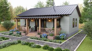 You Won’t Expect This Layout… Small Cozy Cottage House Tour