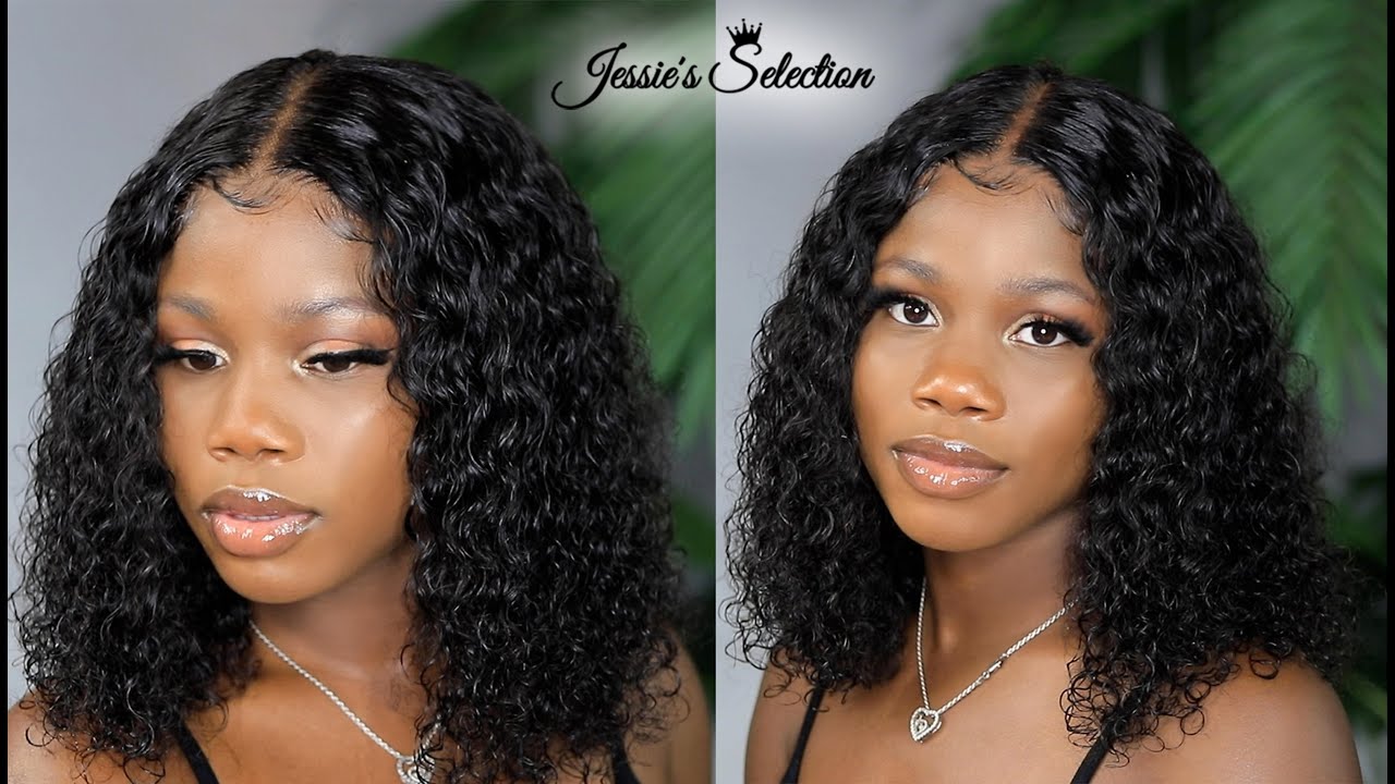 Most natural looking Deep Wave bob wig ft. Jessie’s selection hair