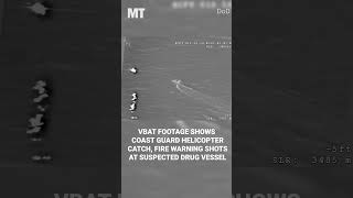 New Drone Captures Coast Guard Firing Warning Shots At Suspected Drug Vessel