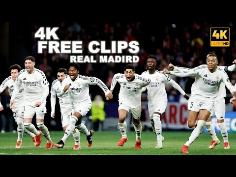لاعبو ريال مدريد بدقة 4K مجان ا مقاطع للتعديل أبرز لقطات هلا مدريد بدقة 4K 
