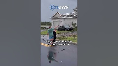 Así fue el impacto del Huracán Milton en Florida🌀#huracan #milton #florida #tornado