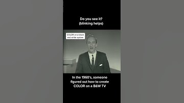 In the 1960s, someone invented a way to show color on a black & white TV