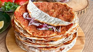 EVDE LAHMACUN YAPMAK ? HİÇ BU KADAR KOLAY OLMAMIŞTI ? PÜF NOKTALARI İLE TAVADA LAHMACUN TARİFİ