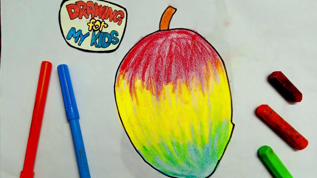 Mango easy drawing how to draw Mango y YouTube