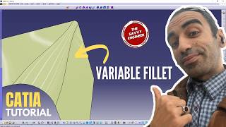 CATIA Surface Modeling | How to Create a Variable Fillet Like a Pro