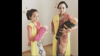 Bondan dance - tari Bondan - Mutter und Kind Tanz by Gana und Shenoa in Semarang 2017