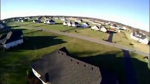 Tricopter first flight with Gopro wide