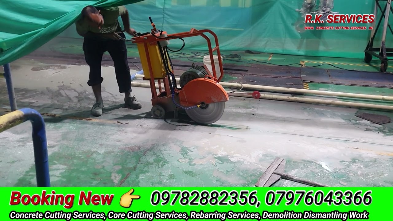 Concrete Groove Cutter Or A Road And Floor Cutting Machine | Concrete Cutting Services 