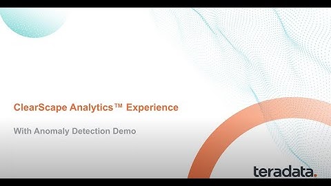 Detect Anomalies with Machine Learning - ClearScape Analytics Experience Demo