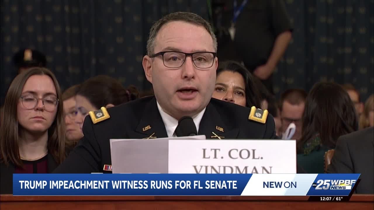 Alex Vindman, who testified against Trump during his first impeachment, enters Florida Senate race