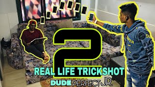REAL LIFE TRICKSHOTS - 2 | DUDE PERFECT JR. |