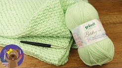 Baby Blanket DIY 70x90cm | Easy Crocheting Pattern | Crochet Projects for Beginners - Durasi: 9.41. 