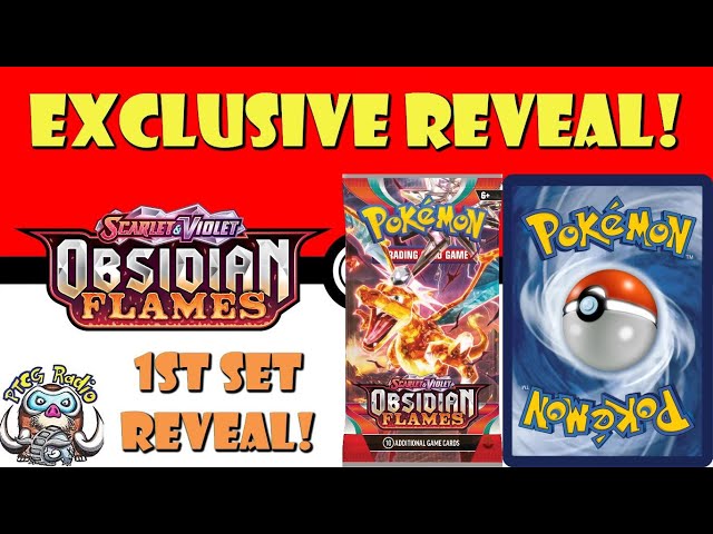 EXCUSIVE Pokmon TCG Reveal! FIRST Card Revealed from Obsidian Flames! (Pokmon TCG News) - YouTube EXCUSIVE Pokmon TCG Reveal! FIRST Card Revealed from Obsidian Flames! (Pokmon TCG News) - YouTube