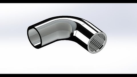Modeling a Threaded Elbow Pipe in SolidWorks | Complete Fitting Design Tutorial