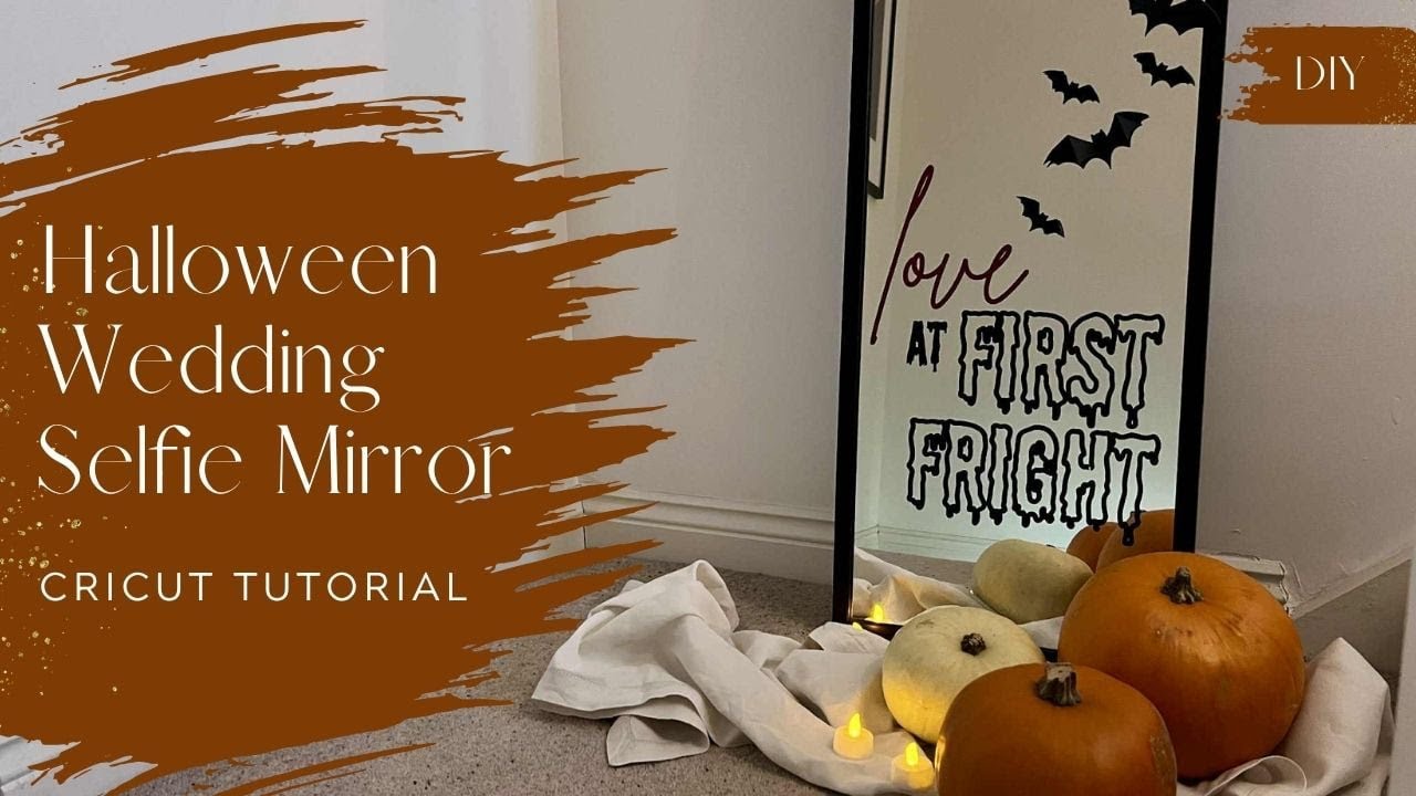 How to Make a Cricut Selfie Mirror Decal for Halloween!