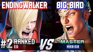 SF6 ▰ ENDINGWALKER (#2 Ranked Ed) vs BIG BIRD (Marisa) ▰ High Level Gameplay