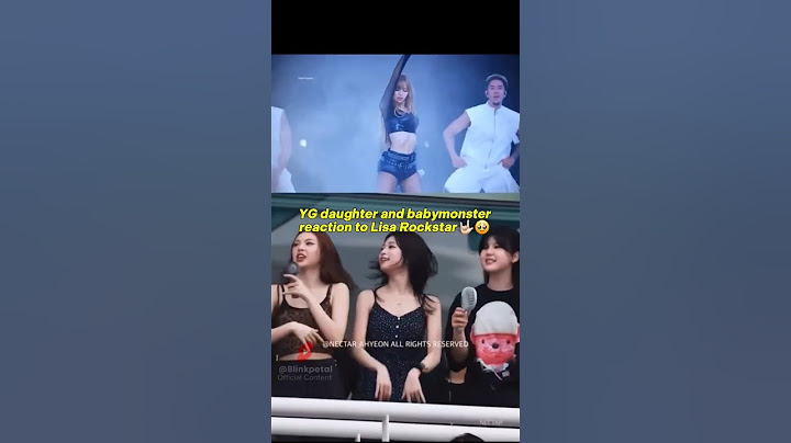 YG daughter and bm reaction to Rockstar 🤟🏻🥹 #blackpink #babymonster #shorts