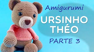картинка: Amigurumi Bear Théo Часть 3 - Шаг за шагом от Glê Negri