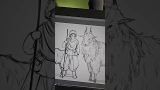 I drew some goats for Druwides! 🐐 #fantasyart #conceptdesign #worldbuilding