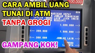 tarik tunai di atm bri, tutorial ambil uang di atm, tutorial bank