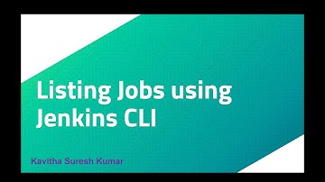 Listing Jobs using Jenkins CLI