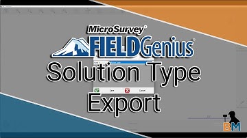 MicroSurvey FieldGenius How To: Exporting Fix Status | Bench Mark